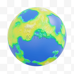 全球立体地图图片_3DC4D立体地球