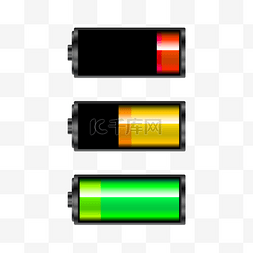 状态符号图片_电池立体充电绿色光效能源状态