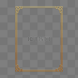 中简图片_中式中国风极简花纹浮雕边框