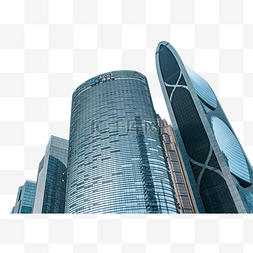 城市旅游宣传图片_广州珠江新城CBD城市高楼一隅