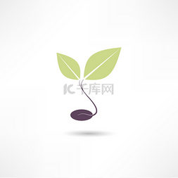 手绘品牌标志图片_植物生态图标
