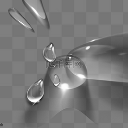 水滴气泡水珠图片_透明水珠