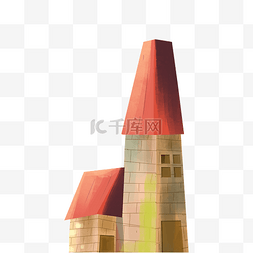 建筑红屋顶