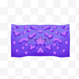 紫色长方形指压板