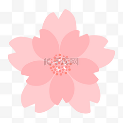 多层花朵图片_多层粉色水彩卡通剪贴画