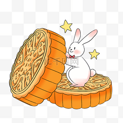 中秋中秋节月饼玉兔兔子