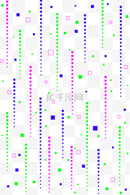霓虹图片_像素马赛克故障底纹