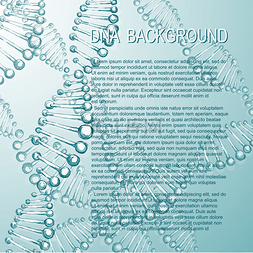 科技背景化学图片_Dna 分子的背景。矢量图.