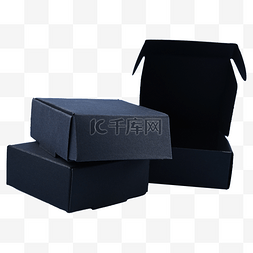 礼盒长方形图片_深蓝纸盒盒子礼盒