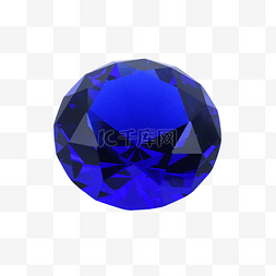 蓝色水晶宝石钻石配饰