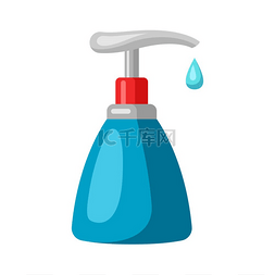 清洁剂背景图片_医用消毒皂的插图。
