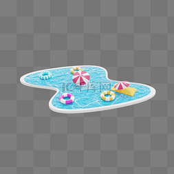 3DC4D立体游泳池