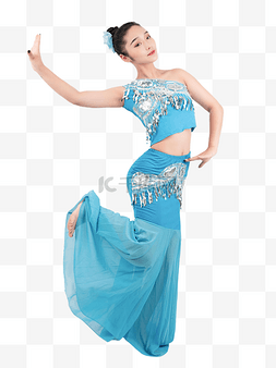 女孩人物舞蹈图片_傣族舞跳舞人物