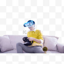人物戴vr眼镜图片_男子戴VR虚拟眼镜体验