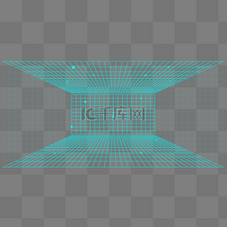 空间透视图片_空间透视网格线条