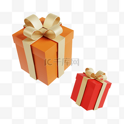 纸筒包装高级配色图片_3DC4D立体礼物盒节日礼物