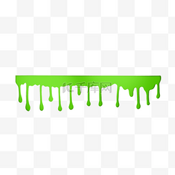 绿色滴落图片_绿色水滴粘液液体