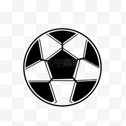 足球或足球球图标简单样式