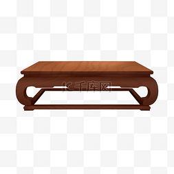实拍木桌子图片_红木家具中式茶几仿真桌子