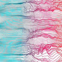 抽象撞色背景图片_红蓝抽象撞色几何线条装饰