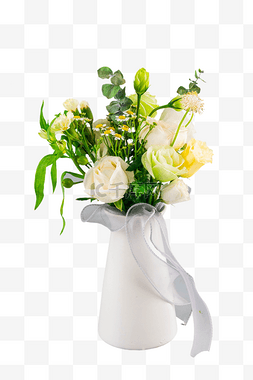 花朵PNG图图片_花瓶插花鲜花花朵