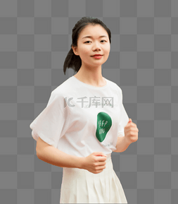 毕业t恤图片_运动美女少女女孩人像跑道操场初