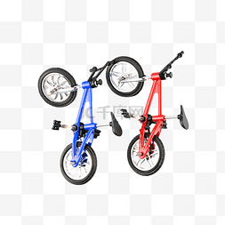 摄影图装饰玩具自行车