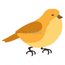 程式化的鸟的插图。