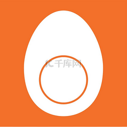 熟蛋黄图片_一块鸡蛋白色图标..一块鸡蛋它是