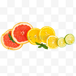 西柚橙子图片_切片西柚柠檬
