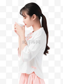 ai女性人物图片_女性人物品茶喝茶