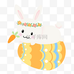 复活节卡通兔子图形