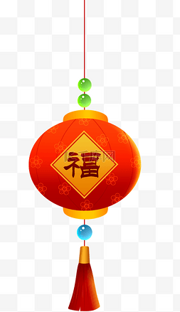 福灯笼图片_新年福字灯笼吊饰挂饰