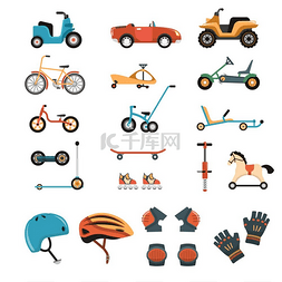 儿童骑玩具车图片_骑乘玩具元素系列儿童安全身体保
