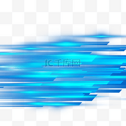 蓝色发光条纹图片_光效高速高科技蓝色抽象