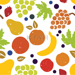 食物卡通壁纸图片_Fruit_colored