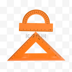 量角尺图片_量角尺橙色半圆测量