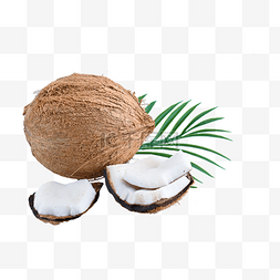 美味的椰子汁图片_椰子热带美味摄影图