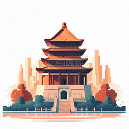 北京大学logo图片_北京天安门平面素材