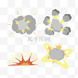 爆炸过程图片_炸弹爆炸卡通过程演变