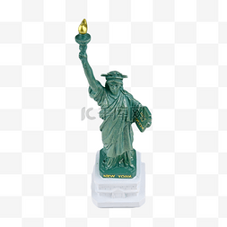 纽约字体图片_绿色玩具雕像自由女神