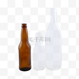 小口瓶图片_玻璃瓶棕色空瓶瓶子