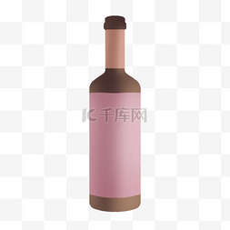 酒桌葡萄酒瓶剪贴画