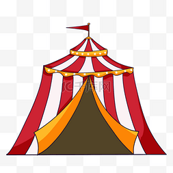 时髦的马戏团帐篷剪贴画