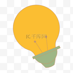 教育教学工作总结图片_科学教育元素黄色发亮灯泡
