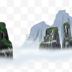 中国风游戏底纹图片_古风游戏仙侠山水中国风景色