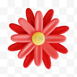 3DC4D立体小红花