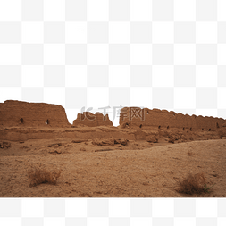 荒芜的沙漠图片_敦煌自然风景玉门关沙漠风光