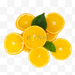 新鲜水果橙子片
