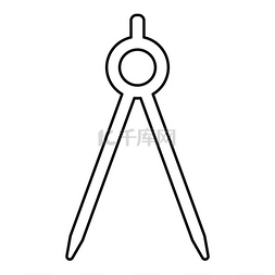 测量师图片_分隔线 Circulus Circinus 轮廓图标黑